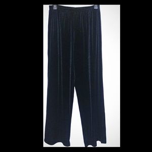 Black Velvet feel Palazzo pants